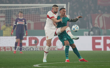 Fussball DFB Pokal VfB Stuttgart vs. FC Augsburg